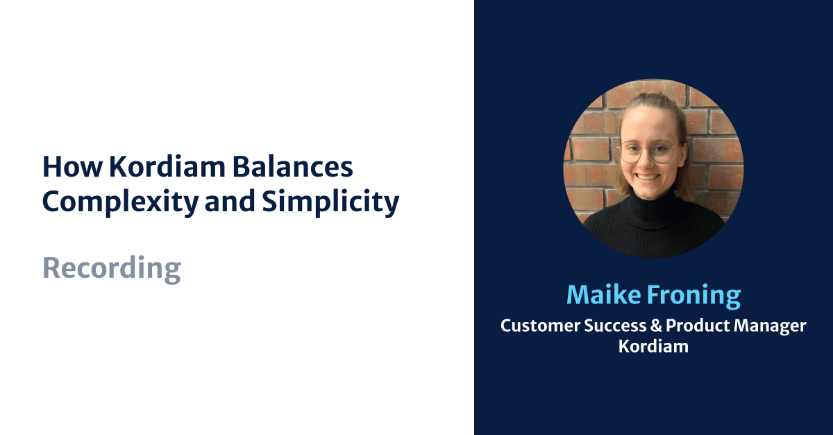 How Kordiam Balances Complexity and Simplicity, Maike Froning