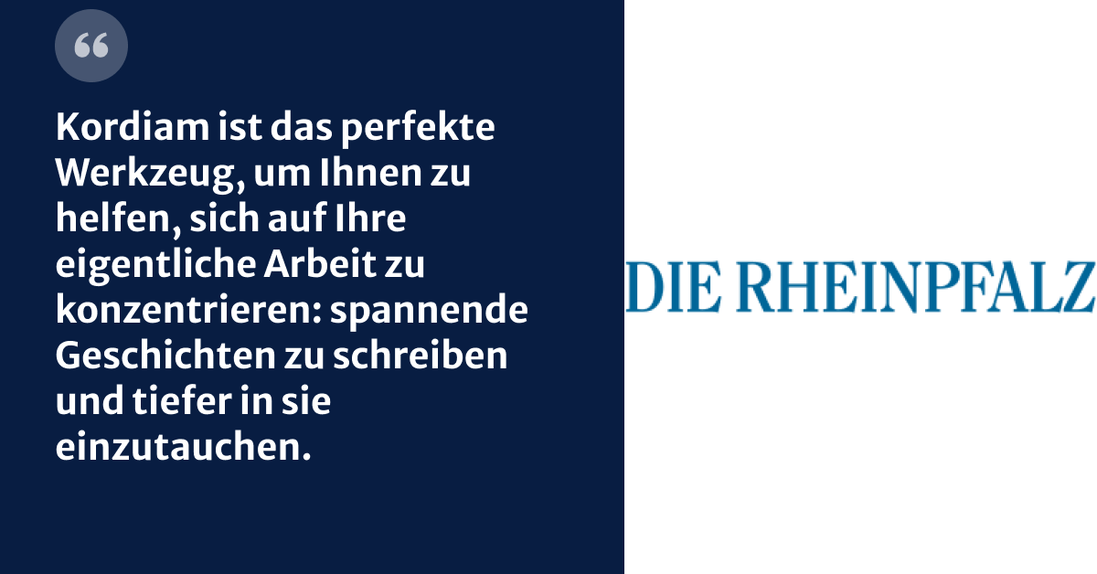Die Rheinpfalz über die Transformation der Redaktionsplanung