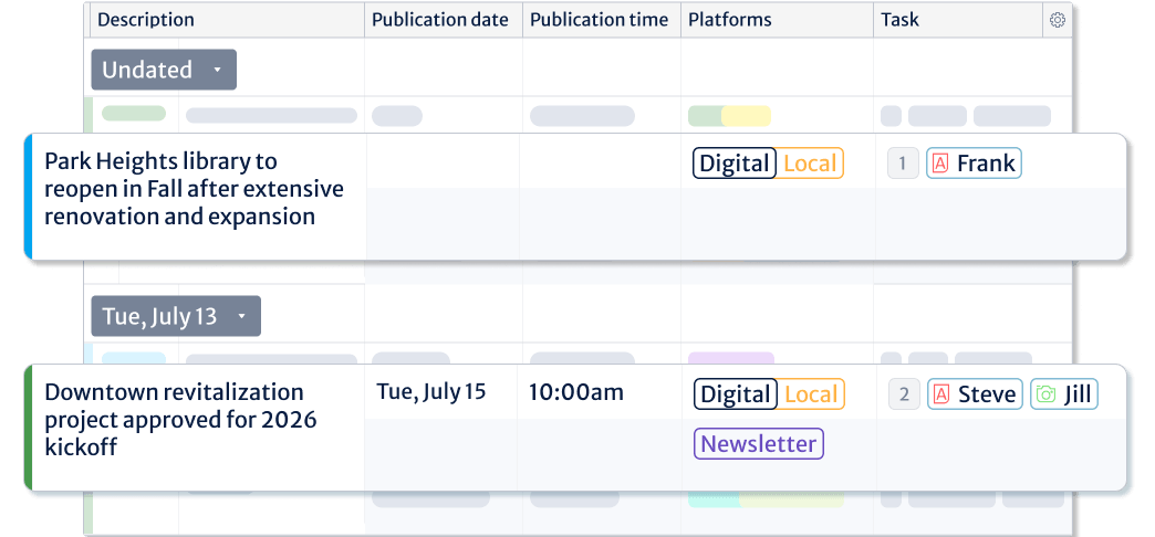 Kordiam Introduces Undated Stories for Effective Content Planning
